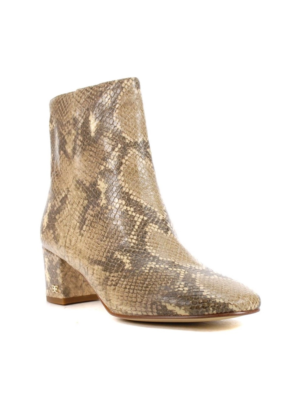 NIB Sam Edelman Sz 7 Regaen Wheat/Exotic Snake Print Booties H3373S1900